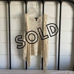 Crochet and Lace Vest